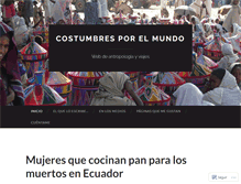 Tablet Screenshot of costumbresporelmundo.com